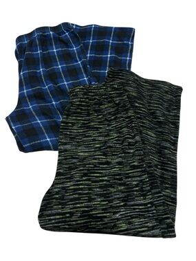 Cuddl Duds Blue Plaid Lounge Pants